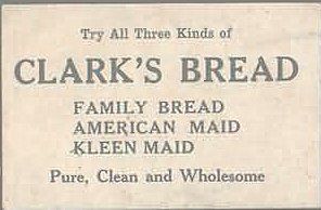 1927 Clark's Bread